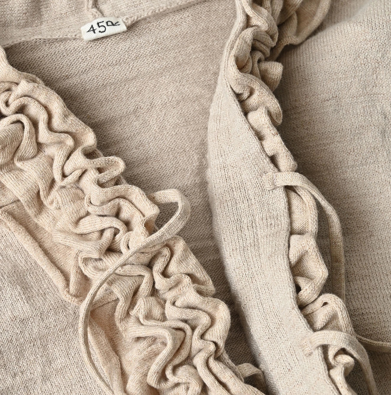 45R Dekoboko Knit-sewn Frilled Bolero - Image 18