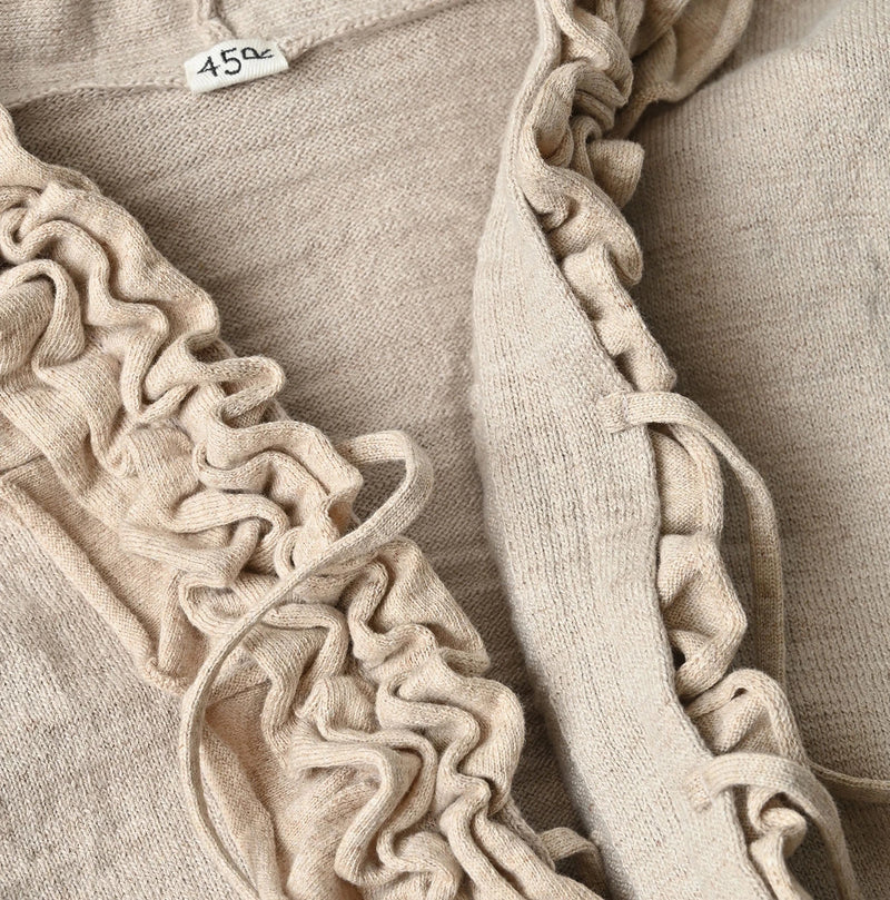 45R Dekoboko Knit-sewn Frilled Bolero - Image 18