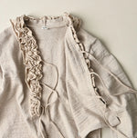 45R Dekoboko Knit-sewn Frilled Bolero