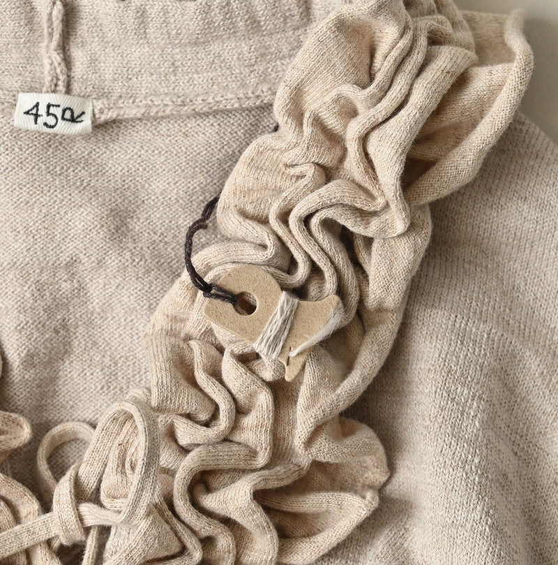 45R Dekoboko Knit-sewn Frilled Bolero - Image 23