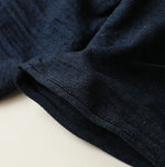 45R Indigo Dekoboko Knit-sewn Frilled Bolero