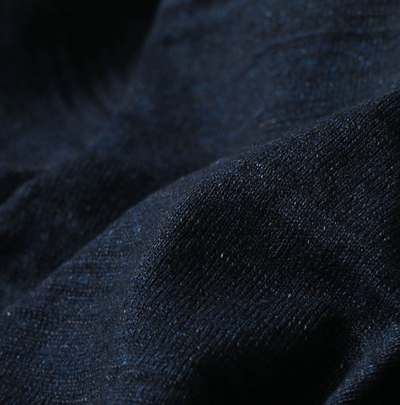 45R Indigo Dekoboko Knit-sewn Frilled Bolero - Image 16