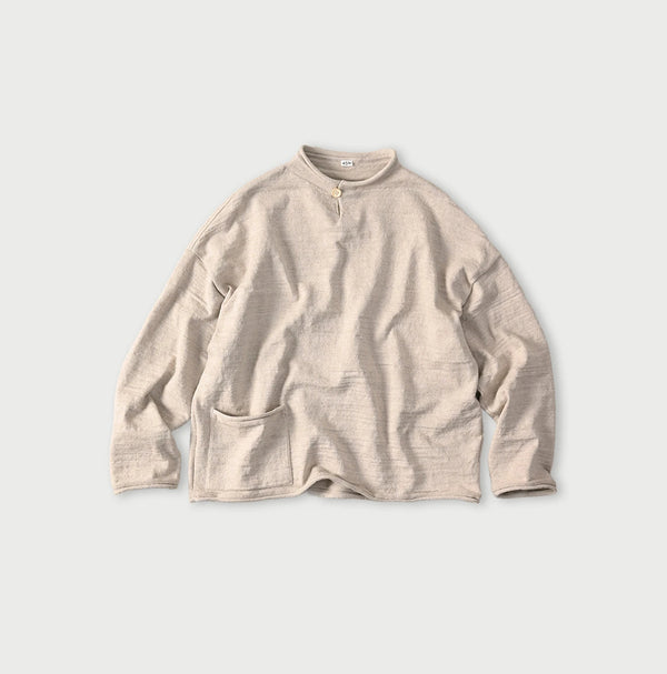 45R Dekoboko Knit-sewn Pullover