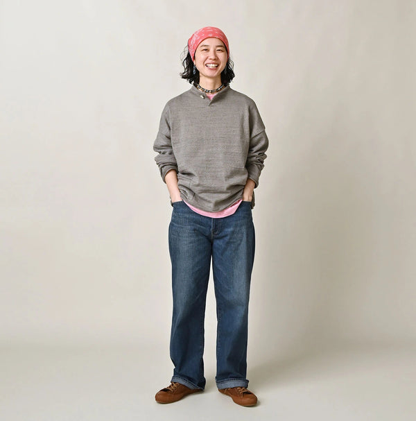 45R Dekoboko Knit-sewn Pullover