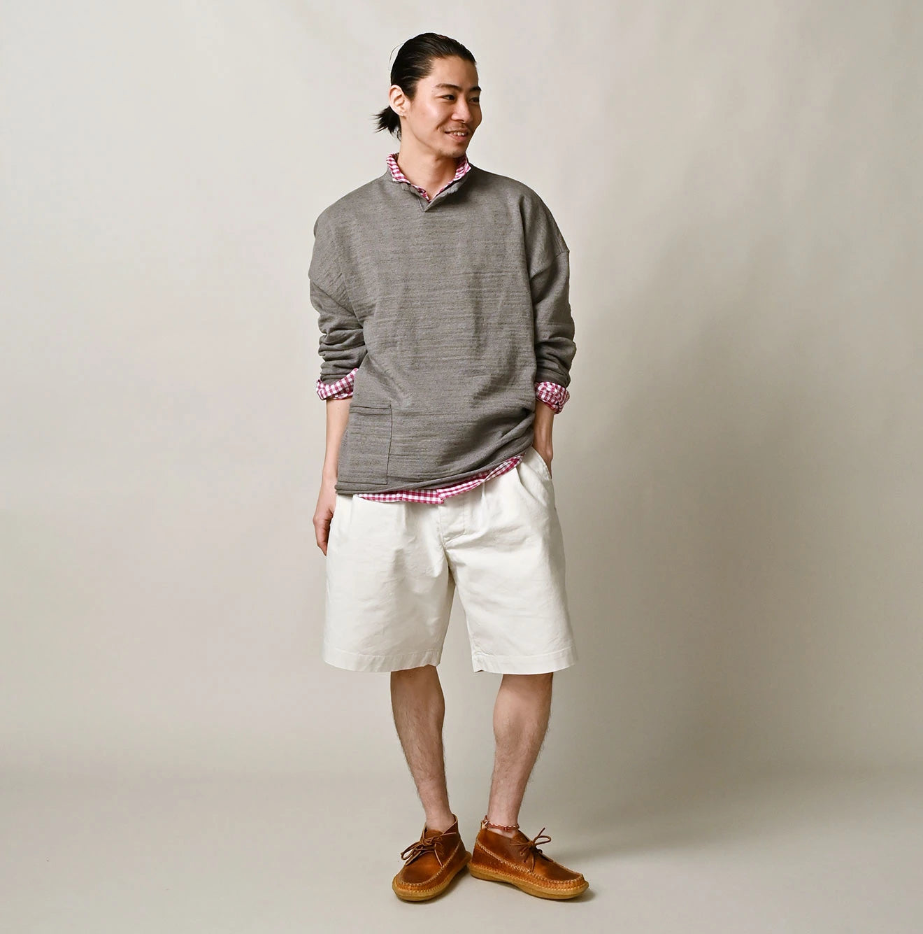 45R Dekoboko Knit-sewn Pullover - Image 5