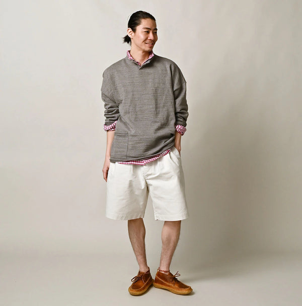 45R Dekoboko Knit-sewn Pullover
