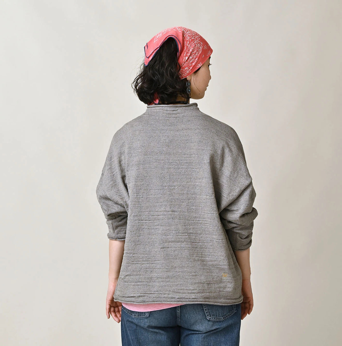 45R Dekoboko Knit-sewn Pullover