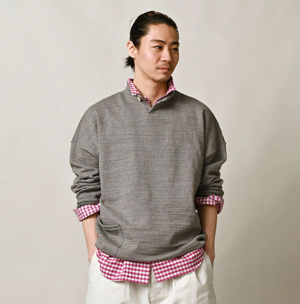 45R Dekoboko Knit-sewn Pullover
