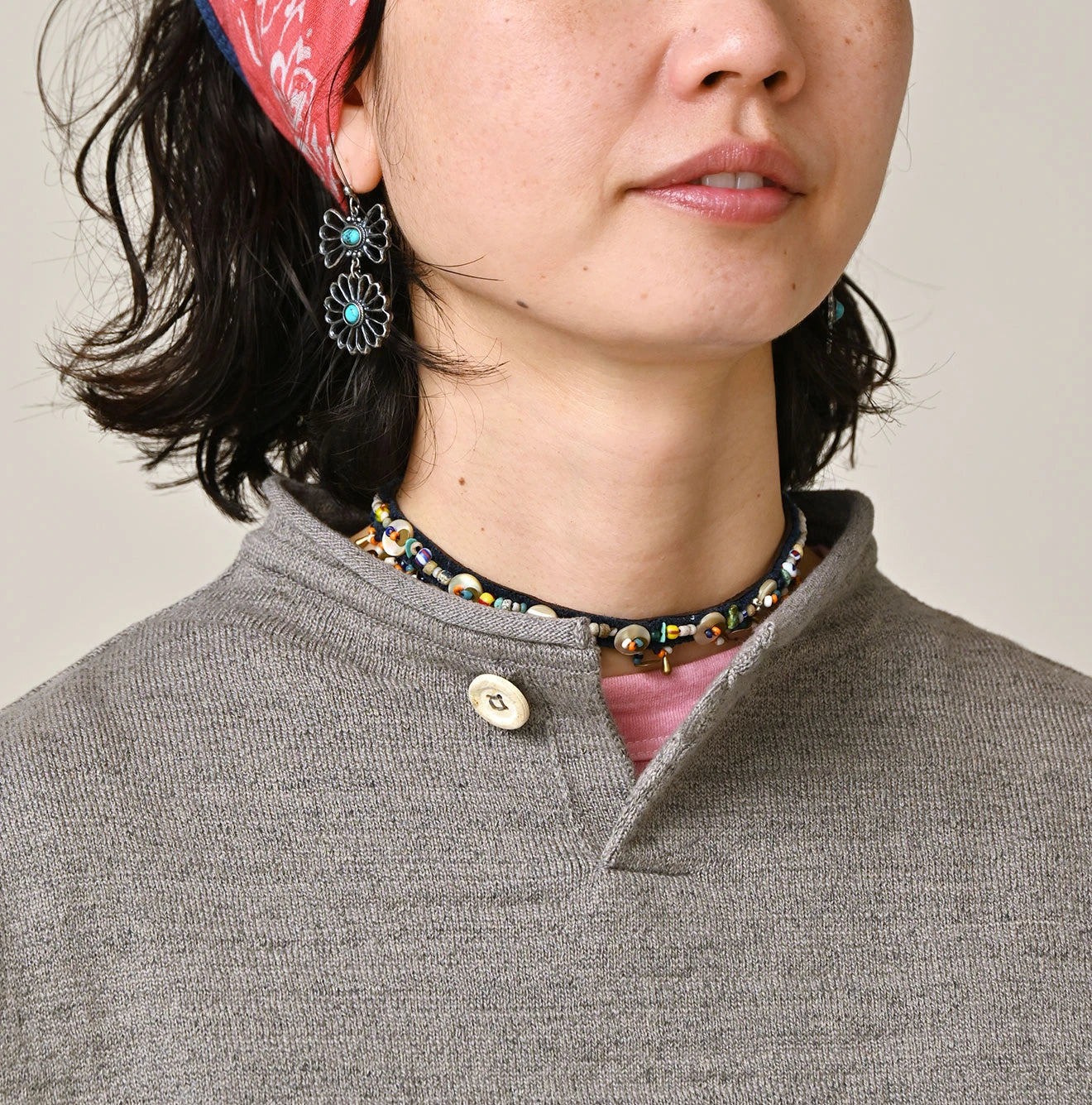 45R Dekoboko Knit-sewn Pullover - Image 14