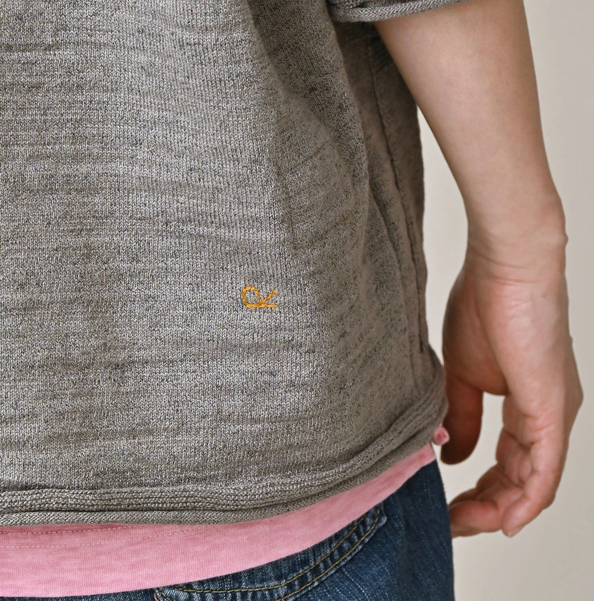 45R Dekoboko Knit-sewn Pullover