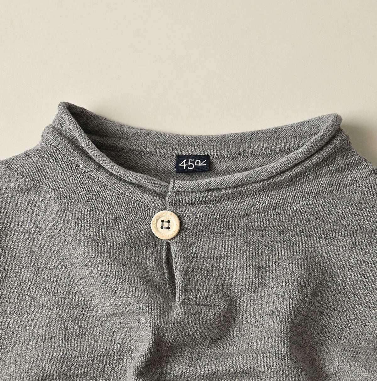 45R Dekoboko Knit-sewn Pullover