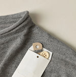 45R Dekoboko Knit-sewn Pullover