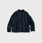 45R Indigo Dekoboko Knit-sewn Pullover