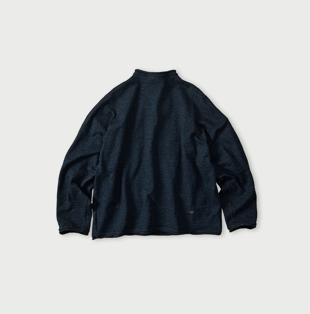45R Indigo Dekoboko Knit-sewn Pullover