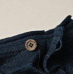 45R Indigo Dekoboko Knit-sewn Pullover