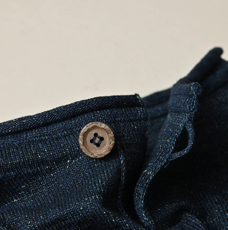 45R Indigo Dekoboko Knit-sewn Pullover - Image 18