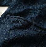 45R Indigo Dekoboko Knit-sewn Pullover