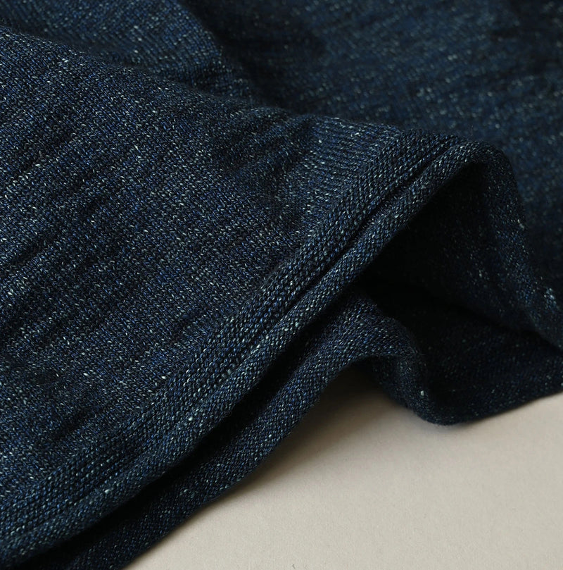 45R Indigo Dekoboko Knit-sewn Pullover - Image 21