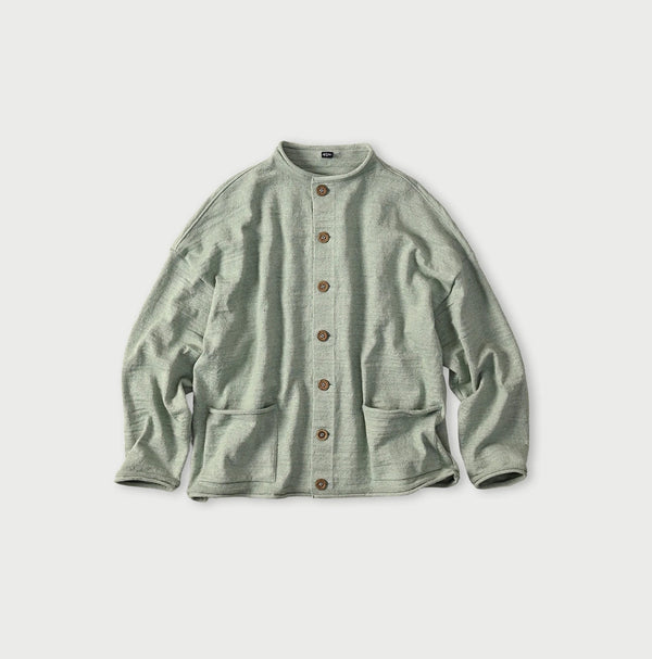 45R Dekoboko Knit-sewn Cardigan