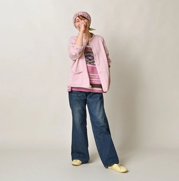 45R Dekoboko Knit-sewn Cardigan