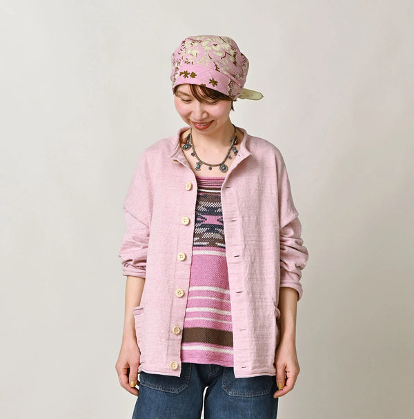 45R Dekoboko Knit-sewn Cardigan