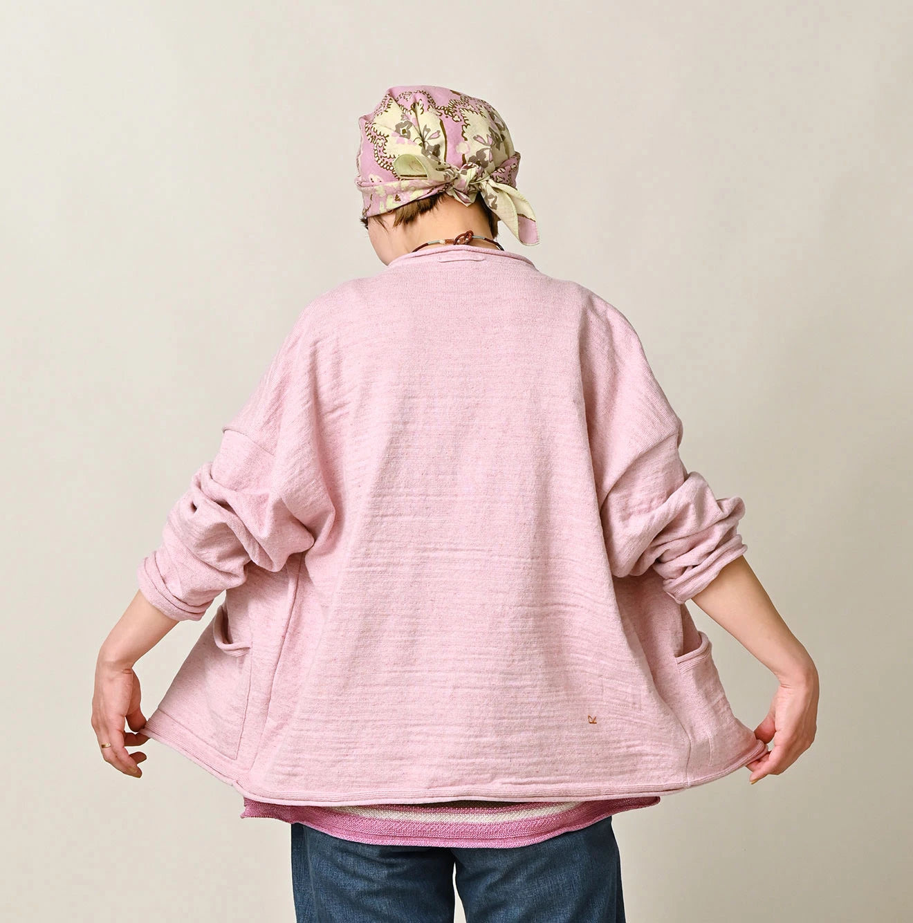 45R Dekoboko Knit-sewn Cardigan - Image 9