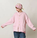 45R Dekoboko Knit-sewn Cardigan