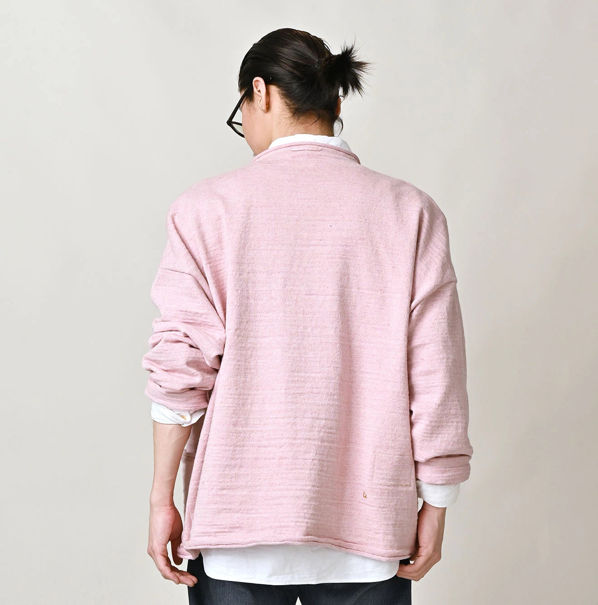 45R Dekoboko Knit-sewn Cardigan