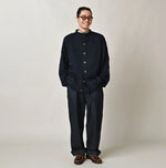 45R Indigo Dekoboko Knit-sewn Cardigan