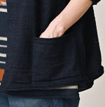 45R Indigo Dekoboko Knit-sewn Cardigan