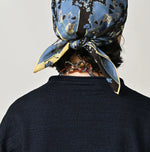 45R Indigo Dekoboko Knit-sewn Cardigan