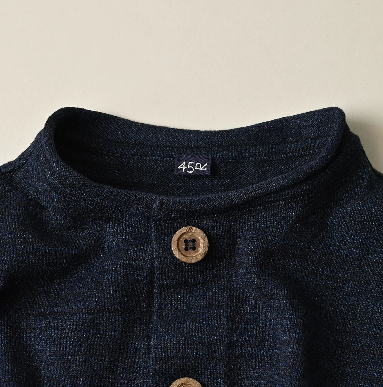 45R Indigo Dekoboko Knit-sewn Cardigan - Image 17