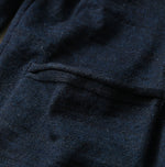 45R Indigo Dekoboko Knit-sewn Cardigan