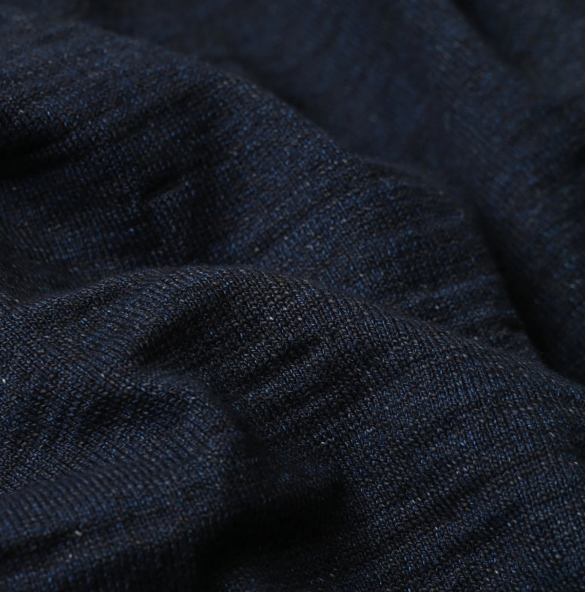 45R Indigo Dekoboko Knit-sewn Cardigan