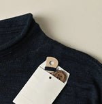 45R Indigo Dekoboko Knit-sewn Cardigan