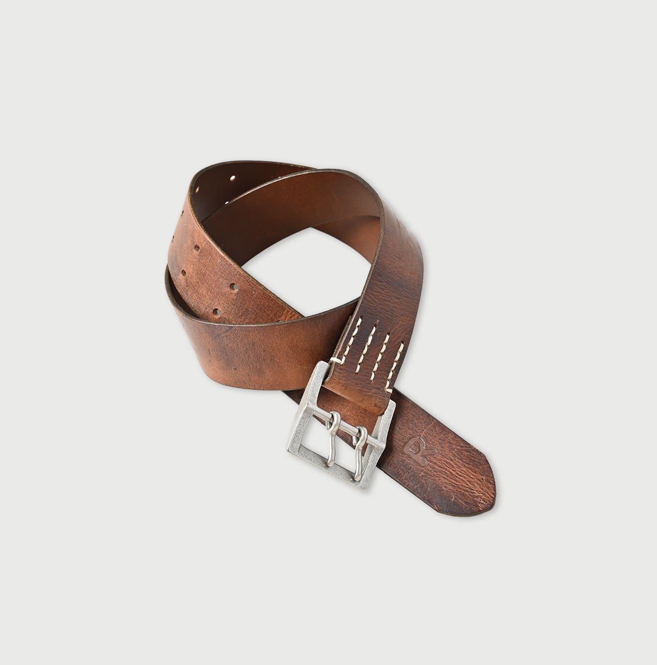 Vintage Leather Wide Belt - 45R by 45rpm studio