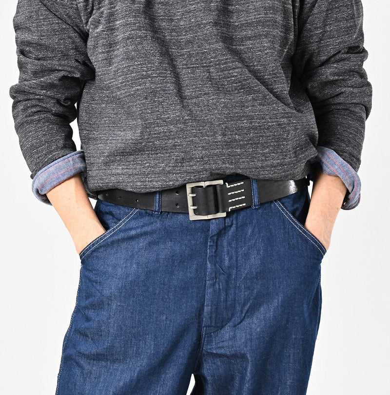 Vintage Leather Wide Belt - 45R by 45rpm studio - Image 4