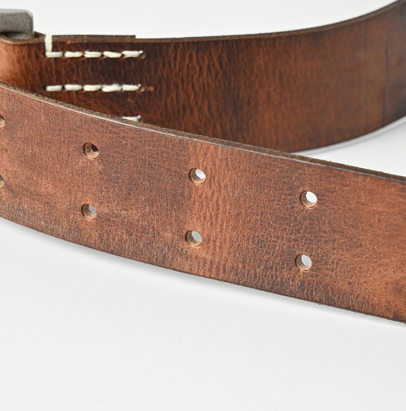 45R ヴィンテージ レザーベルト 45rpm Vintage Leather Wide Belt – 45R GLOBAL