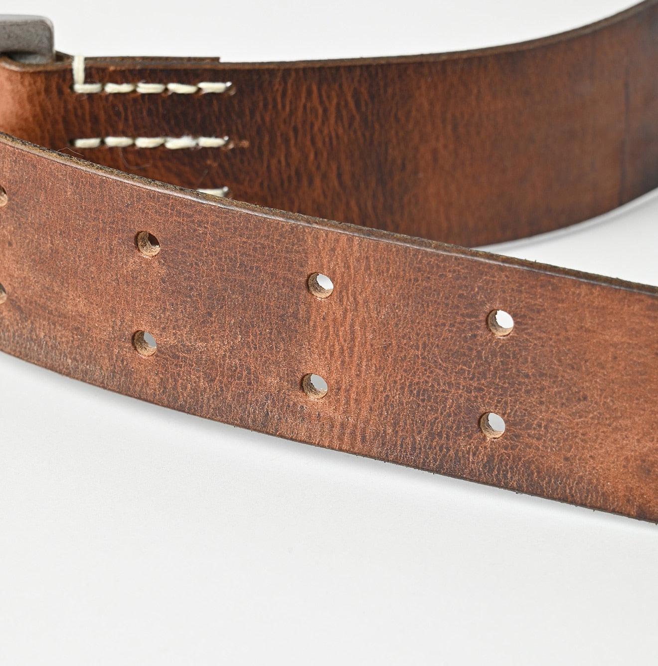 Vintage Leather Wide Belt - 45R by 45rpm studio