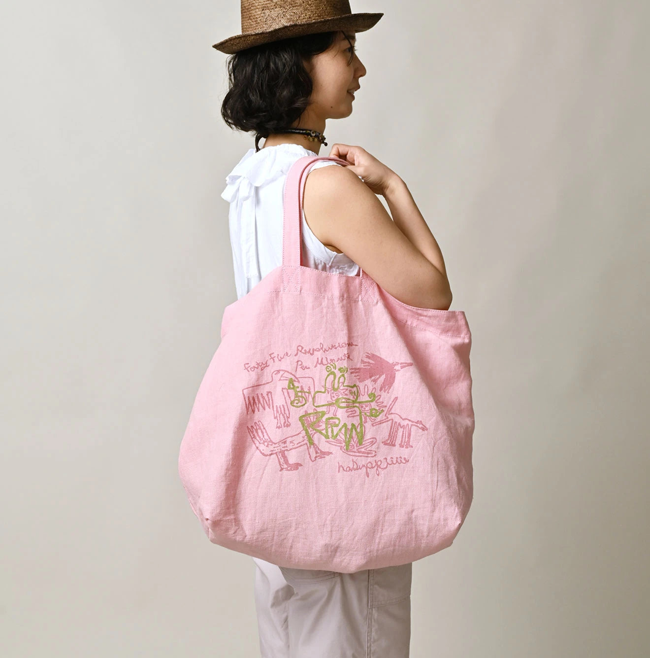 Linen 45 Tote Bag Large | 45R Official Online Store – 45R GLOBAL