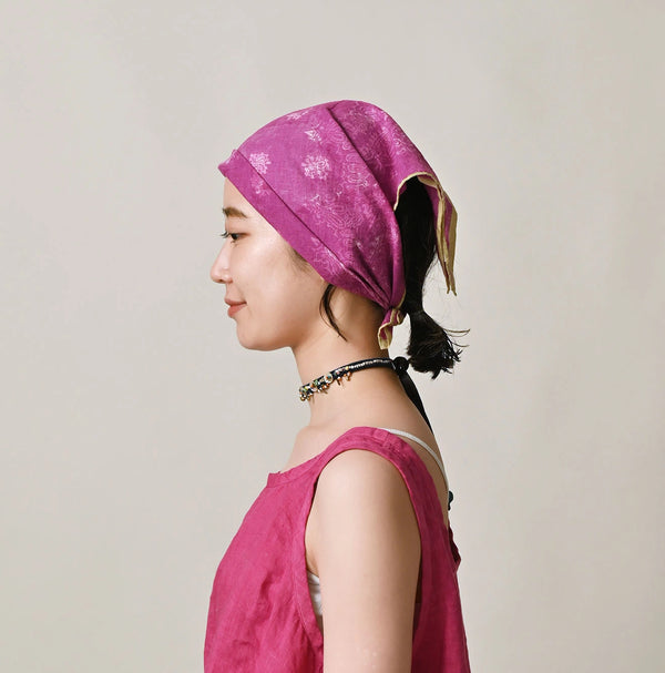 45R Khadi Sakura Dyed Bandana