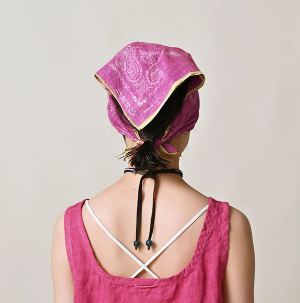 45R Khadi Sakura Dyed Bandana