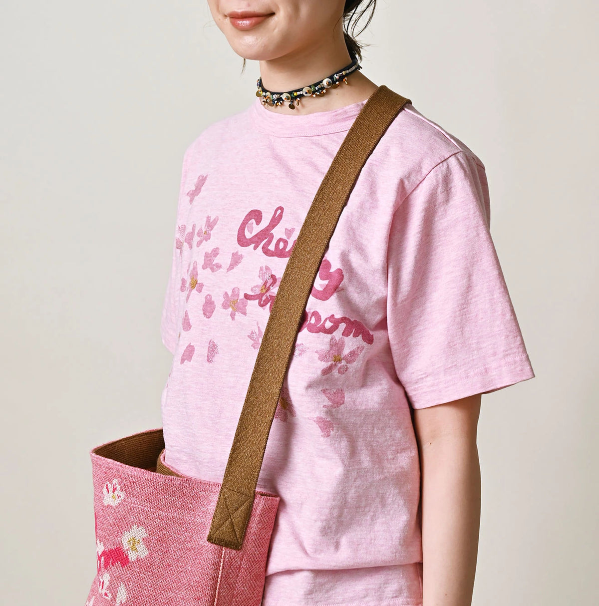 45R Sakura Flurry Jacquard Tote Bag