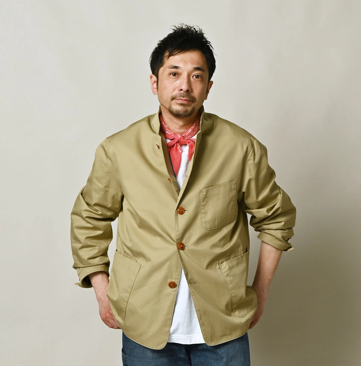 45R Gabardine 908 Jacket Cardigan