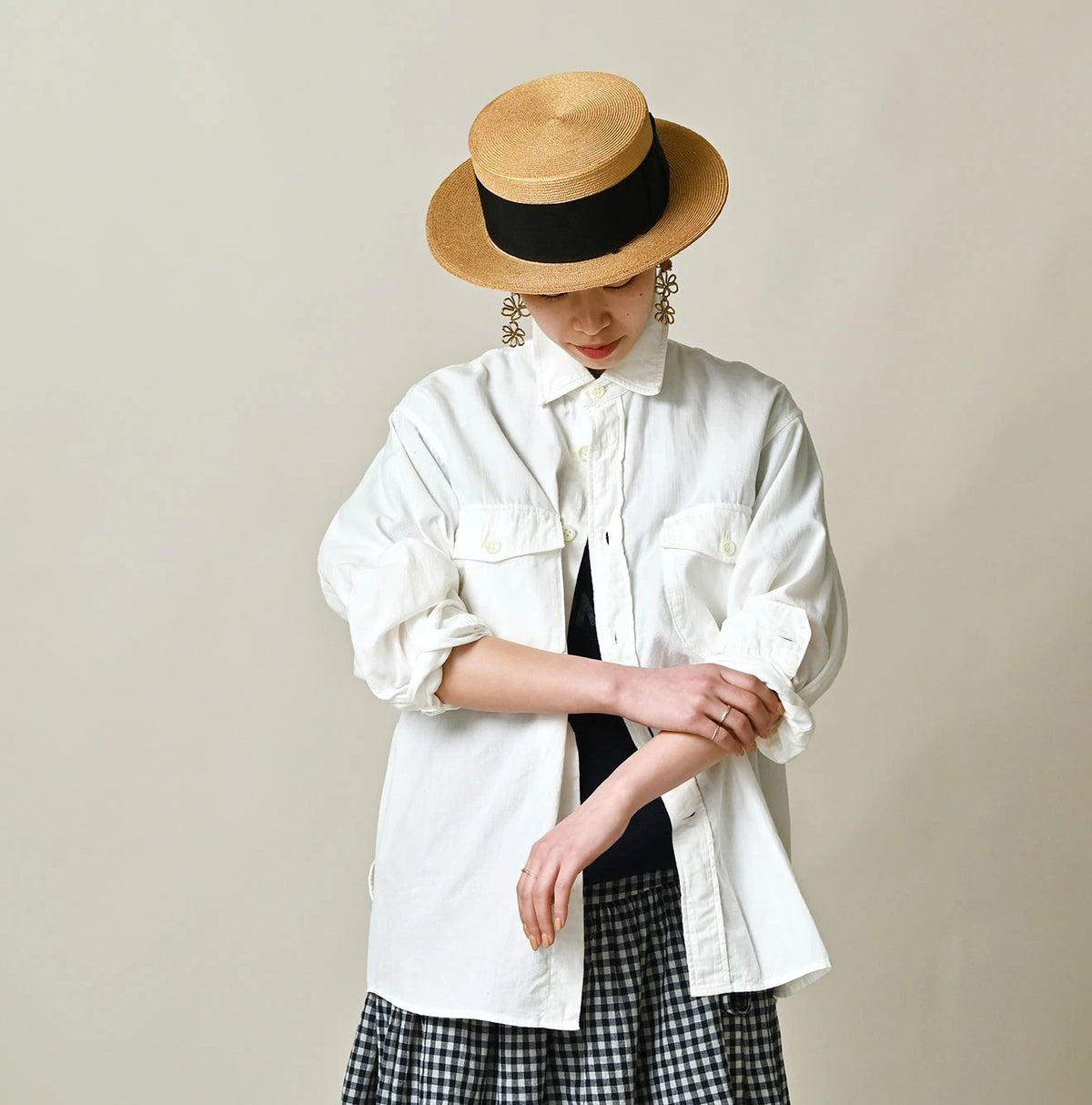 45R Khadi Oxford 908 Cruise Shirt (White)