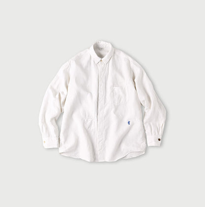 Botanical Dyed Linen 908 Ocean Shirt