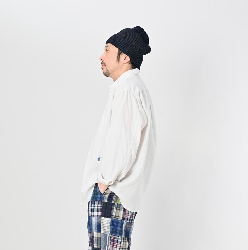 45R Botanical Dyed Linen 908 Ocean Shirt - Image 12