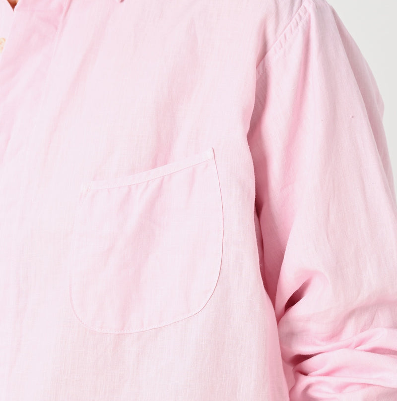 45R Botanical Dyed Linen 908 Ocean Shirt - Image 15