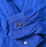 45R Botanical Dyed Linen 908 Ocean Shirt