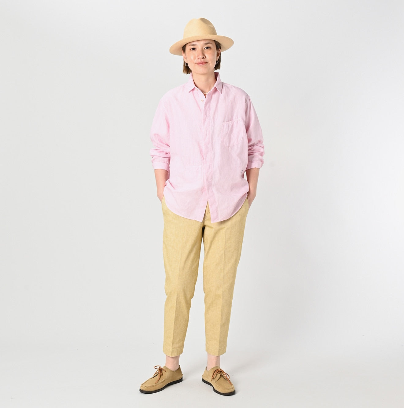 45R Botanical Dyed Linen 908 Ocean Shirt - Image 6